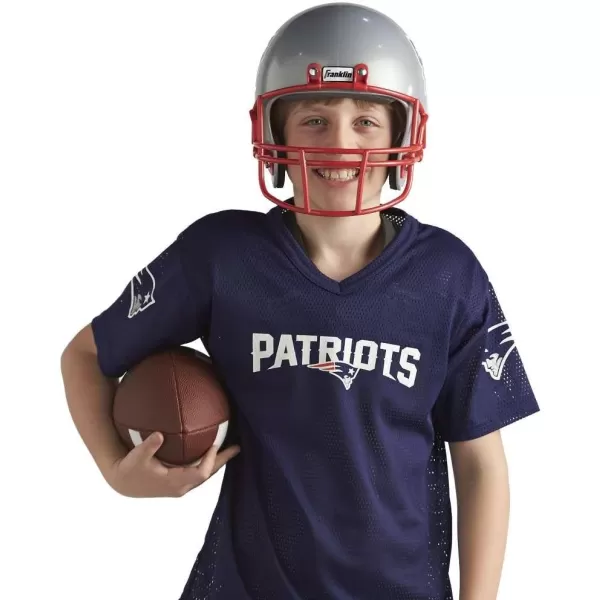 Franklin Sports NFL Youth Football Uniform Set for Boys ampamp Girls  Includes Helmet Jersey ampamp Pants with Chinstrap  NumbersNew England Patriots