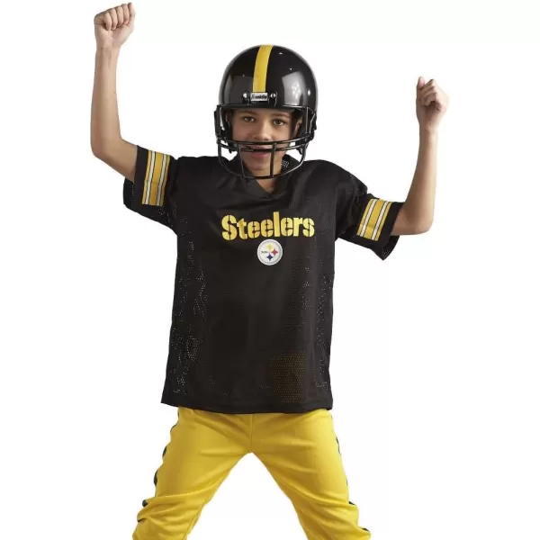 Franklin Sports NFL Youth Football Uniform Set for Boys ampamp Girls  Includes Helmet Jersey ampamp Pants with Chinstrap  NumbersPittsburgh Steelers