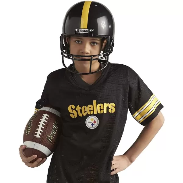 Franklin Sports NFL Youth Football Uniform Set for Boys ampamp Girls  Includes Helmet Jersey ampamp Pants with Chinstrap  NumbersPittsburgh Steelers