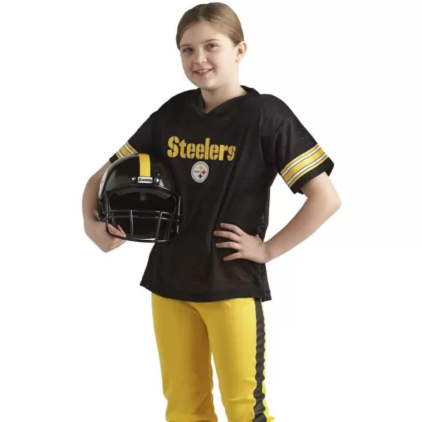 Franklin Sports NFL Youth Football Uniform Set for Boys ampamp Girls  Includes Helmet Jersey ampamp Pants with Chinstrap  NumbersPittsburgh Steelers
