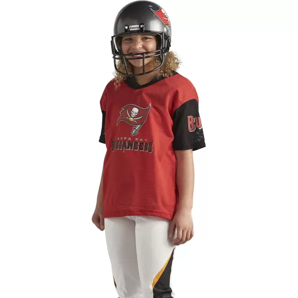 Franklin Sports NFL Youth Football Uniform Set for Boys ampamp Girls  Includes Helmet Jersey ampamp Pants with Chinstrap  NumbersTampa Bay Buccaneers