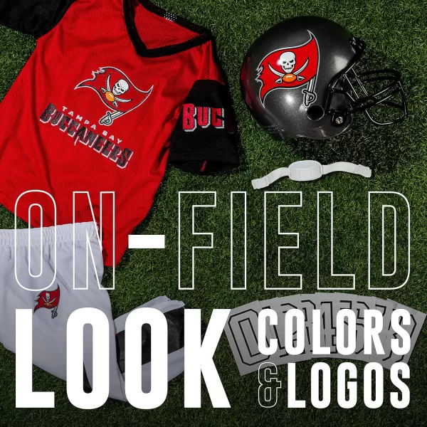 Franklin Sports NFL Youth Football Uniform Set for Boys ampamp Girls  Includes Helmet Jersey ampamp Pants with Chinstrap  NumbersTampa Bay Buccaneers