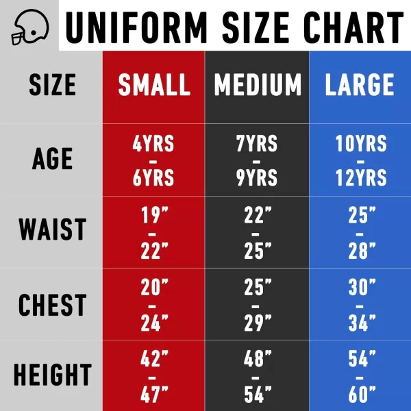 Franklin Sports NFL Youth Football Uniform Set for Boys ampamp Girls  Includes Helmet Jersey ampamp Pants with Chinstrap  NumbersTampa Bay Buccaneers