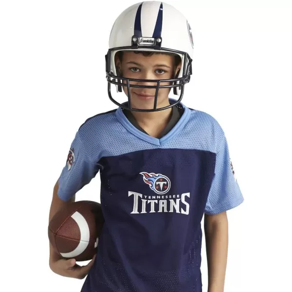 Franklin Sports NFL Youth Football Uniform Set for Boys ampamp Girls  Includes Helmet Jersey ampamp Pants with Chinstrap  NumbersTennessee Titans