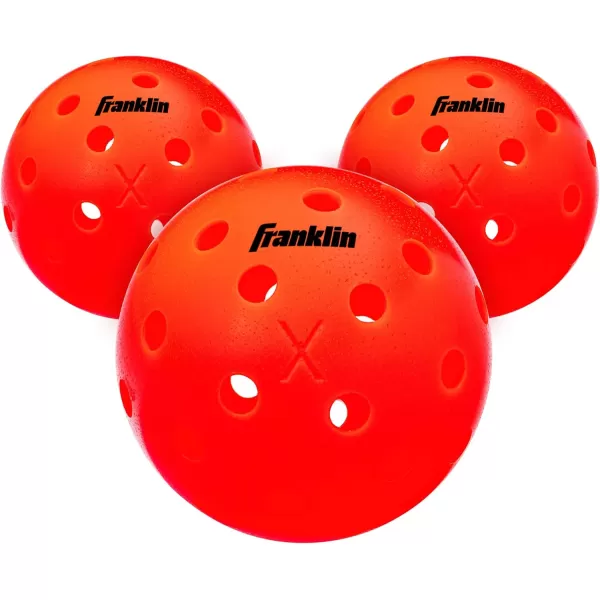 Franklin Sports Outdoor Pickleballs  X40 Pickleball Balls  USA Pickleball USAPA Approved  Official US Open BallEmber