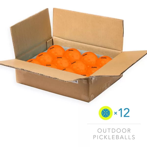 Franklin Sports Outdoor Pickleballs  X40 Pickleball Balls  USA Pickleball USAPA Approved  Official US Open BallLava