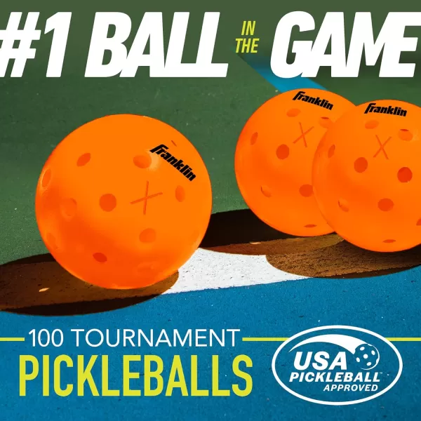 Franklin Sports Outdoor Pickleballs  X40 Pickleball Balls  USA Pickleball USAPA Approved  Official US Open BallLava