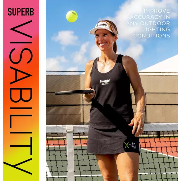 Franklin Sports Outdoor Pickleballs  X40 Pickleball Balls  USA Pickleball USAPA Approved  Official US Open BallYellow