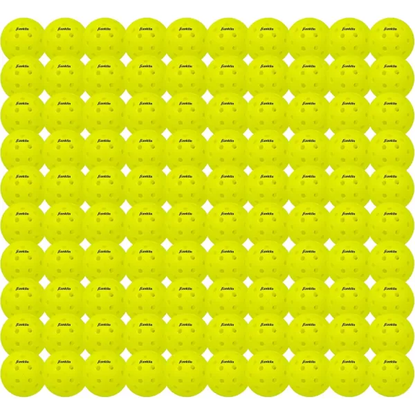 Franklin Sports Outdoor Pickleballs  X40 Pickleball Balls  USA Pickleball USAPA Approved  Official US Open BallYellow
