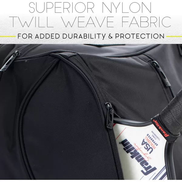 Franklin Sports Pickleball Bags  Sling Bag  Duffle Bag  Backpack for Paddles Pickleballs  Accessories  Elite Nylon Fabric  Pickleball Equipment Bag for Men  Women  BlackElite Hybrid Backpack