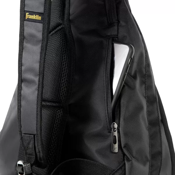 Franklin Sports Pickleball Bags  Sling Bag  Duffle Bag  Backpack for Paddles Pickleballs  Accessories  Elite Nylon Fabric  Pickleball Equipment Bag for Men  Women  BlackElite Sling Bag