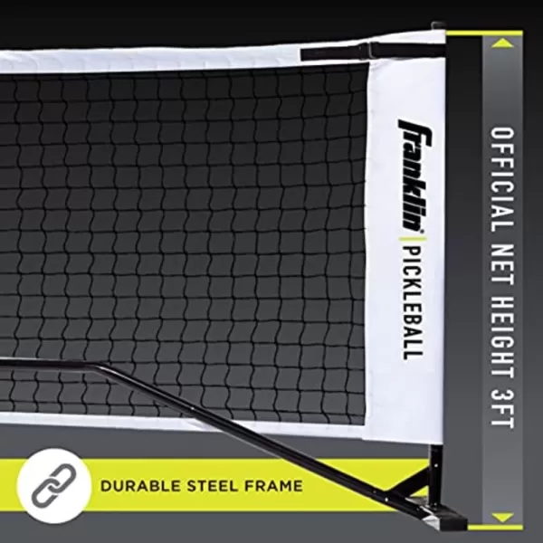 Franklin Sports Pickleball Nets  Portable Outdoor Pickleball Net Systems  Official Regulation Size 22 Foot Pickleball Net with Travel Bag  Portable Pickleball Court Nets for Official Size CourtNet with PaddlesBalls