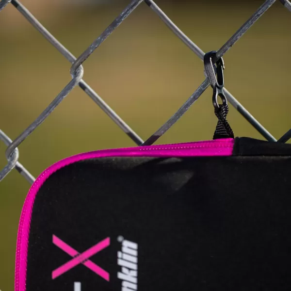 Franklin Sports Pickleball Paddle Cover  Protective Padded Pickleball Cover with Fence Hook  Universal Size Pickleball Paddle Case  Protective Pickleball Equipment  AccessoryBlackPink