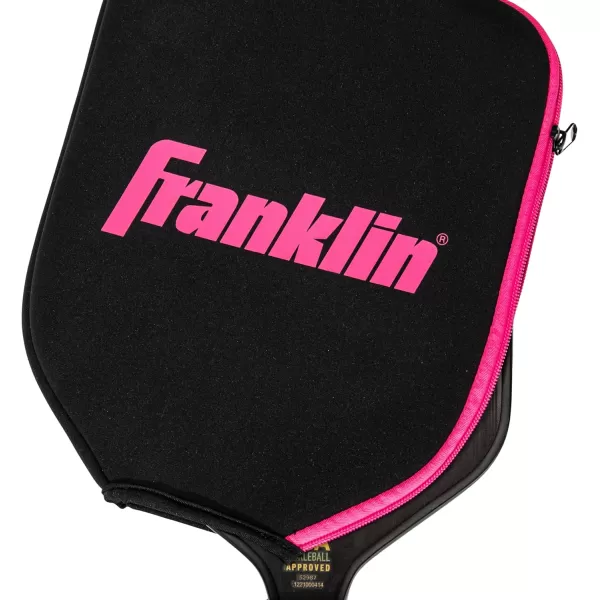 Franklin Sports Pickleball Paddle Cover  Protective Padded Pickleball Cover with Fence Hook  Universal Size Pickleball Paddle Case  Protective Pickleball Equipment  AccessoryBlackPink