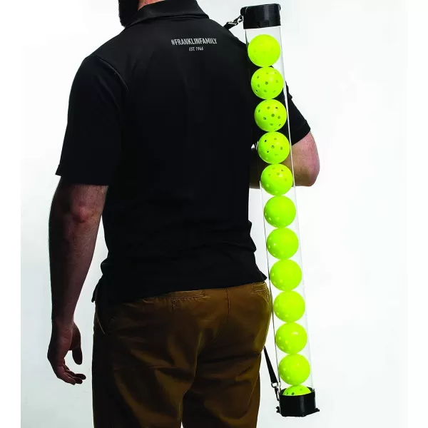 Franklin Sports Pickleball Retriever Tube  Ball Holder  12 Ball Pickleball Ball Hopper  Picker Upper  Pickleball Accessories  Gear