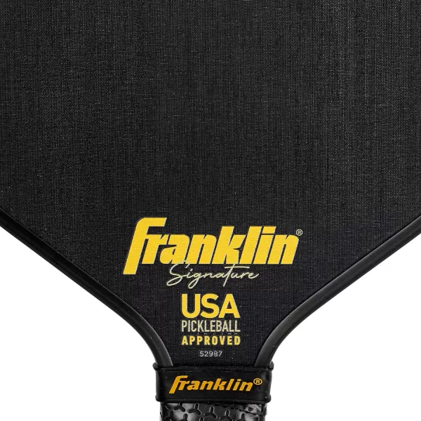 Franklin Sports Pro Pickleball Paddles  Signature Series STK Carbon Fiber Pickleball Paddle  USA Pickleball USAPA Approved Tournament Paddle  Polypropylene Core Pro Paddles  145mm  16mm Cores145mm
