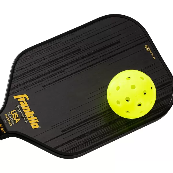 Franklin Sports Pro Pickleball Paddles  Signature Series STK Carbon Fiber Pickleball Paddle  USA Pickleball USAPA Approved Tournament Paddle  Polypropylene Core Pro Paddles  145mm  16mm Cores145mm