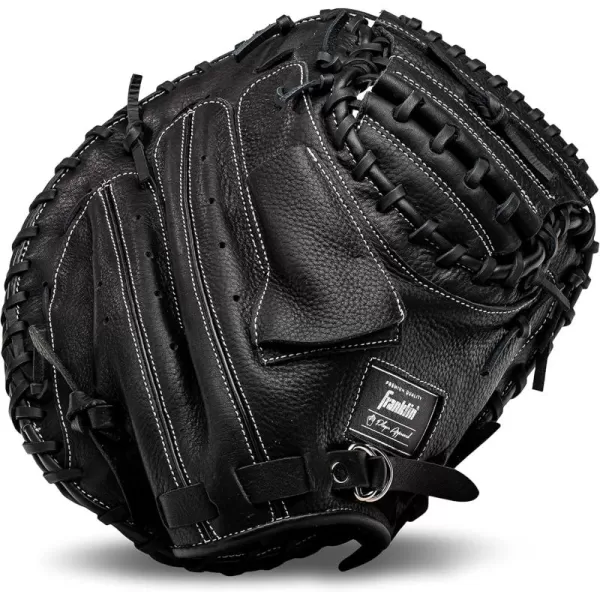 Franklin Sports Baseball Fielding Glove  Mens Adult and Youth Baseball Glove  CTZ5000 Cowhide Infield and Outfield Baseball GlovesBlack Chrome