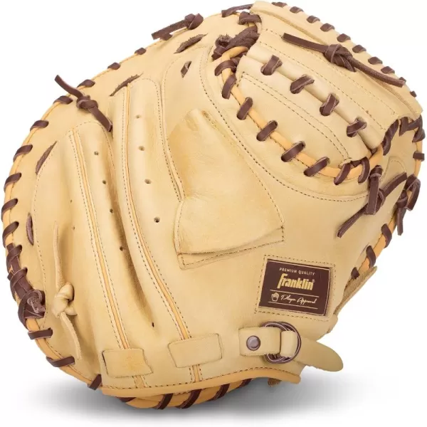 Franklin Sports Baseball Fielding Glove  Mens Adult and Youth Baseball Glove  CTZ5000 Cowhide Infield and Outfield Baseball GlovesCamelBrown