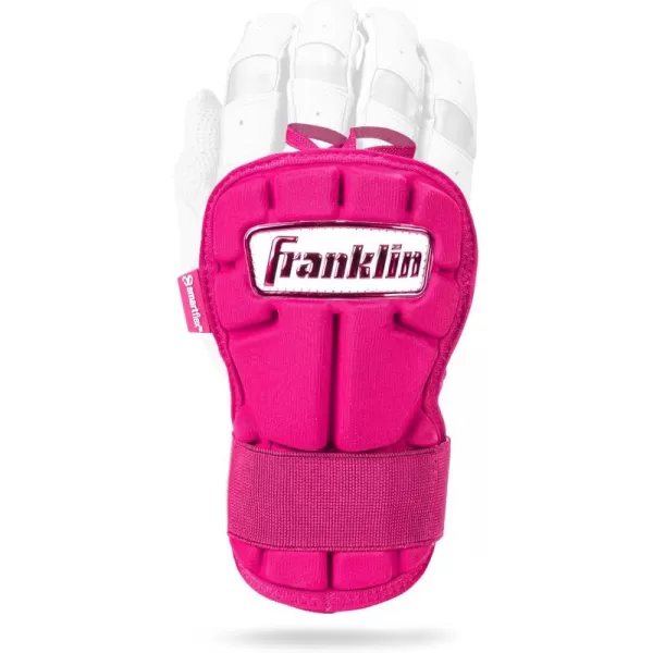 Franklin Sports Baseball Hand  Wrist Guard  PRT LG Series Adult Hand  Wrist Protector for Batting  Protective Hand Wrist Shield  Right  Left Hand Hitters  One Size  AdultOptic Pink