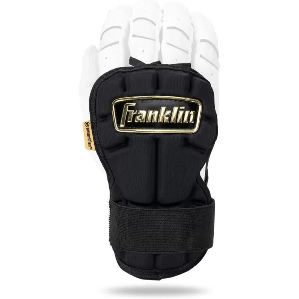 Franklin Sports Baseball Hand  Wrist Guard  PRT LG Series Adult Hand  Wrist Protector for Batting  Protective Hand Wrist Shield  Right  Left Hand Hitters  One Size  AdultBlack