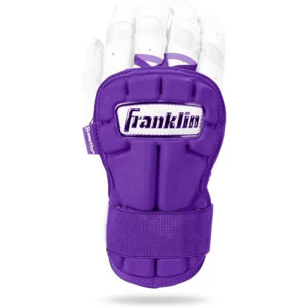 Franklin Sports Baseball Hand  Wrist Guard  PRT LG Series Adult Hand  Wrist Protector for Batting  Protective Hand Wrist Shield  Right  Left Hand Hitters  One Size  AdultPurple