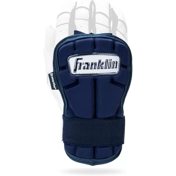 Franklin Sports Baseball Hand  Wrist Guard  PRT LG Series Adult Hand  Wrist Protector for Batting  Protective Hand Wrist Shield  Right  Left Hand Hitters  One Size  AdultNavy