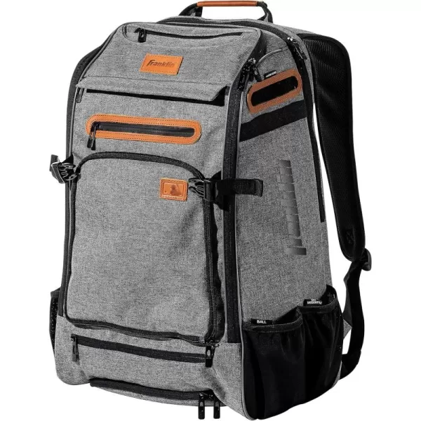 Franklin Sports Baseball  Softball Backpacks  MLB  USA Softball Equipment Bags for Baseball  Fastpitch Softball  Youth  Adult Batpacks for Bats Gloves Helmets Cleats  More  Multiple ColorsHeather Gray
