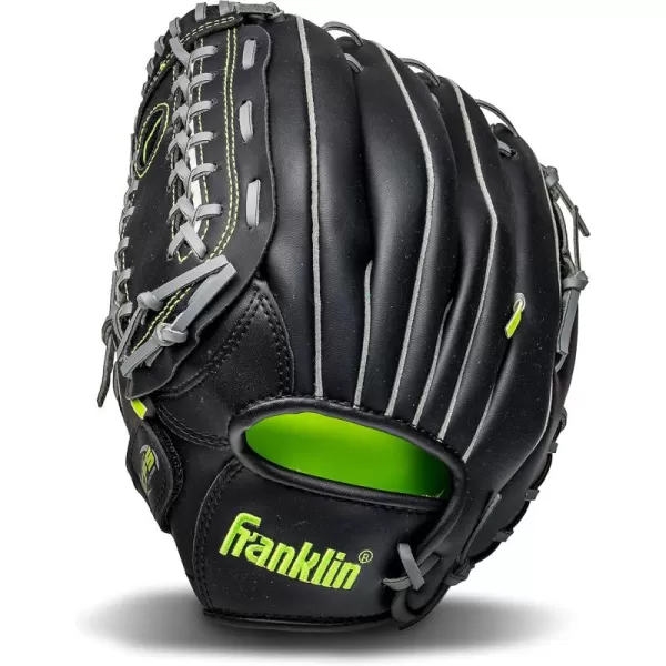 Franklin Sports Baseball  Softball Gloves  Field Master Adult  Youth Baseball  Softball Gloves  Right Hand  Left Hand Gloves  Infield  Outfield Mitts  Multiple Sizes  ColorsBlack