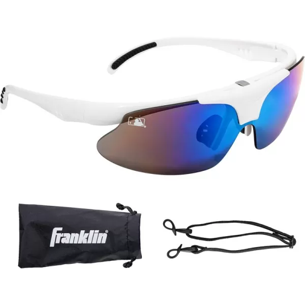 Franklin Sports Baseball  Softball Sunglasses  Mens  Womens Sports Sunglasses  Flip Up Shades  Non Flip GlassesWhite