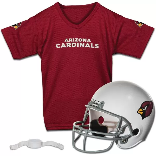 Franklin Sports NFL Kids Helmet  Jersey Sets  Youth NFL Team Uniform Sets  Costume Set  Helmet Jersey  ChinstrapMediumArizona Cardinals