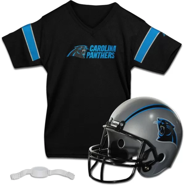 Franklin Sports NFL Kids Helmet  Jersey Sets  Youth NFL Team Uniform Sets  Costume Set  Helmet Jersey  ChinstrapMediumCarolina Panthers