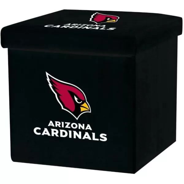 Franklin Sports NFL Storage Ottoman  Container  NFL Football Team Folding Organizer Bins  NFL Office Bedroom  Living Room Dcor  14quot x 14quotArizona Cardinals