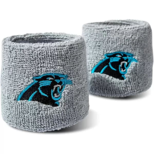 Franklin Sports NFL Team Wristbands  Youth NFL Team Logo Wristbands  Great for Costumes and Uniforms  Pair of WristbandsCarolina Panthers