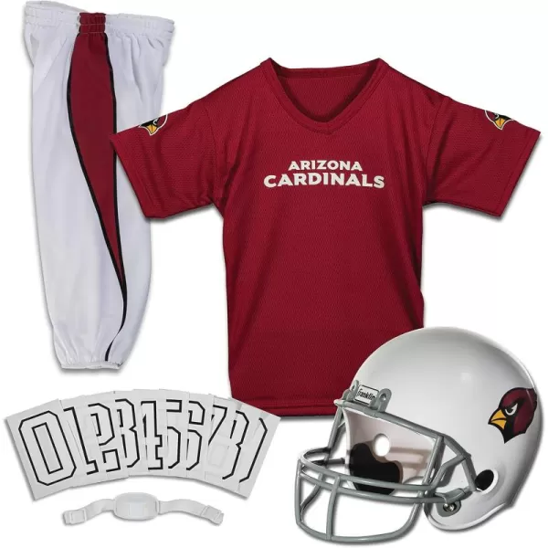 Franklin Sports NFL Youth Football Uniform Set for Boys ampamp Girls  Includes Helmet Jersey ampamp Pants with Chinstrap  NumbersArizona Cardinals