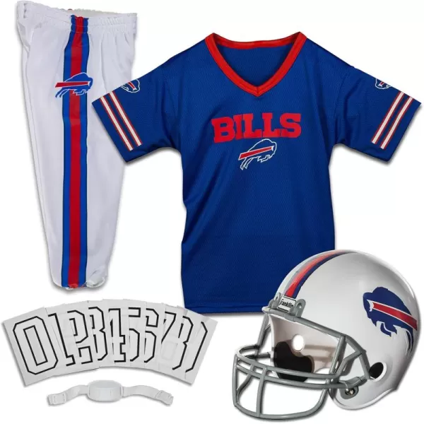 Franklin Sports NFL Youth Football Uniform Set for Boys ampamp Girls  Includes Helmet Jersey ampamp Pants with Chinstrap  NumbersBuffalo Bills