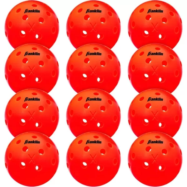 Franklin Sports Outdoor Pickleballs  X40 Pickleball Balls  USA Pickleball USAPA Approved  Official US Open BallEmber