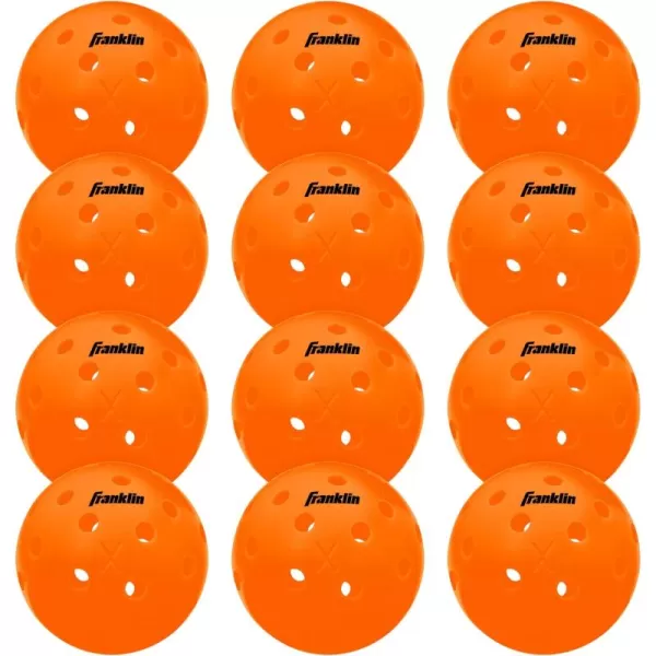Franklin Sports Outdoor Pickleballs  X40 Pickleball Balls  USA Pickleball USAPA Approved  Official US Open BallLava