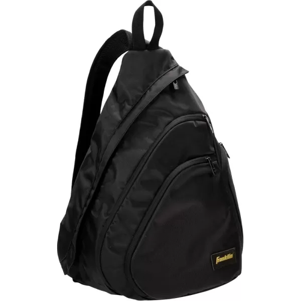 Franklin Sports Pickleball Bags  Sling Bag  Duffle Bag  Backpack for Paddles Pickleballs  Accessories  Elite Nylon Fabric  Pickleball Equipment Bag for Men  Women  BlackElite Sling Bag