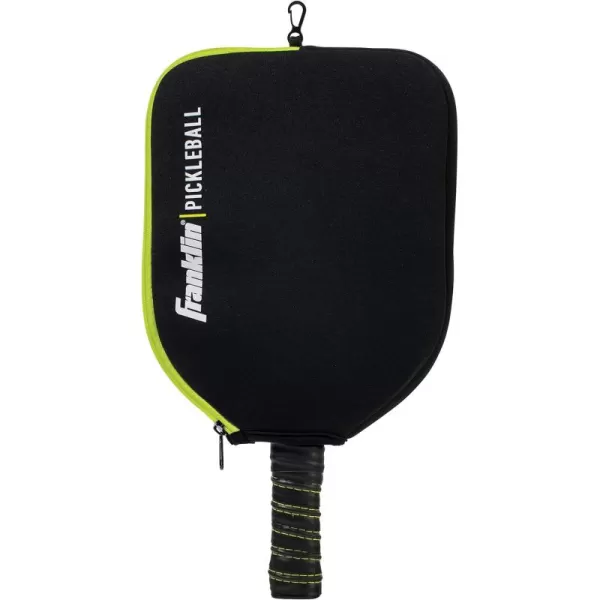 Franklin Sports Pickleball Paddle Cover  Protective Padded Pickleball Cover with Fence Hook  Universal Size Pickleball Paddle Case  Protective Pickleball Equipment  AccessoryBlackGreen