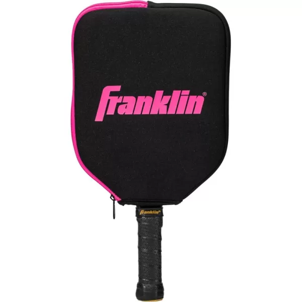 Franklin Sports Pickleball Paddle Cover  Protective Padded Pickleball Cover with Fence Hook  Universal Size Pickleball Paddle Case  Protective Pickleball Equipment  AccessoryBlackPink