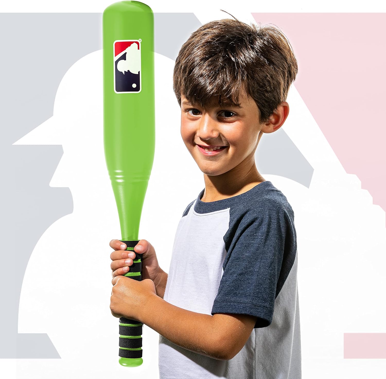 Franklin Sports MLB Jumbo Kids Plastic Baseball Bat  Backyard Baseball Bat with Large Barrel for Kids  Toddlers  Kids Fat Plastic BatAssorted Colors May Vary