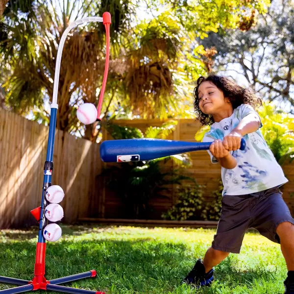 Franklin Sports GrowwithMe Kids Baseball Batting Tee  Stand Set for Youth  Toddlers  Youth Baseball Softball  Teeball Hitting Tee Set for Boys  GirlsGrow With Me Tee  MLB Baseball