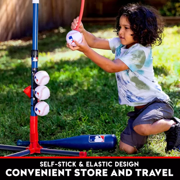 Franklin Sports GrowwithMe Kids Baseball Batting Tee  Stand Set for Youth  Toddlers  Youth Baseball Softball  Teeball Hitting Tee Set for Boys  GirlsGrow With Me Tee  MLB Baseball
