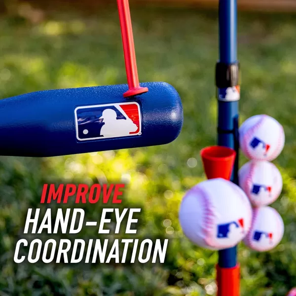 Franklin Sports GrowwithMe Kids Baseball Batting Tee  Stand Set for Youth  Toddlers  Youth Baseball Softball  Teeball Hitting Tee Set for Boys  GirlsGrow With Me Tee  MLB Baseball