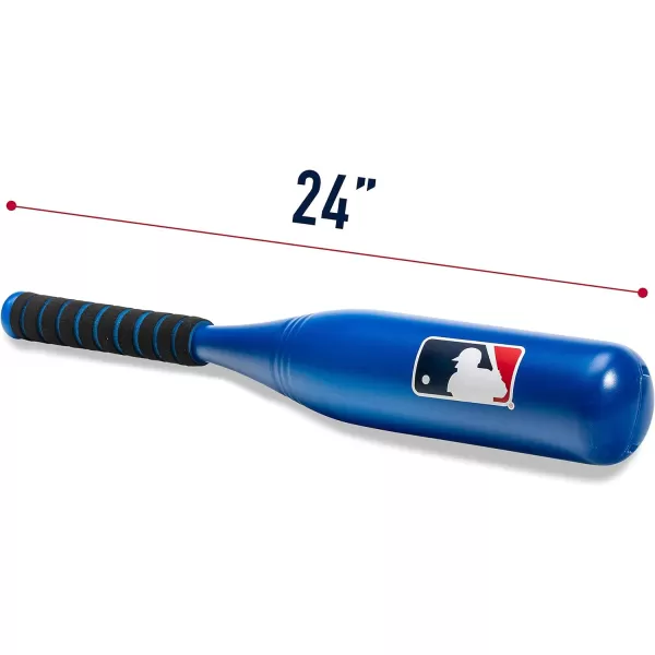 Franklin Sports MLB Jumbo Kids Plastic Baseball Bat  Backyard Baseball Bat with Large Barrel for Kids  Toddlers  Kids Fat Plastic BatBlue