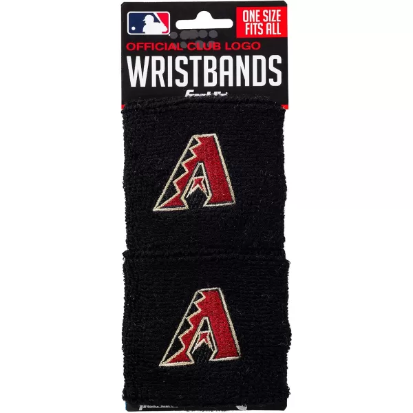 Franklin Sports MLB Team Licensed Baseball Wristbands  MLB Team Logo Sweat Wristbands  Great for Costumes  Uniforms  PairArizona Diamondbacks