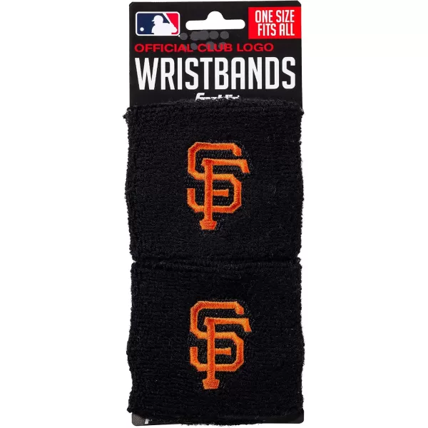 Franklin Sports MLB Team Licensed Baseball Wristbands  MLB Team Logo Sweat Wristbands  Great for Costumes  Uniforms  PairSan Francisco Giants
