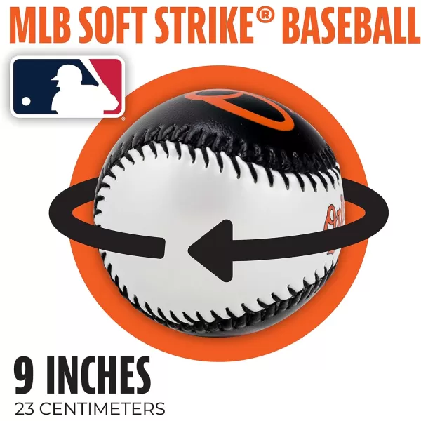 Franklin Sports MLB UnisexAdult MLB Team Logo Soft BaseballsTeam Color