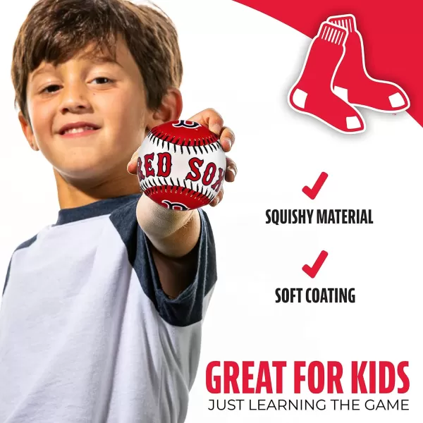 Franklin Sports MLB UnisexAdult MLB Team Logo Soft BaseballsTeam Color
